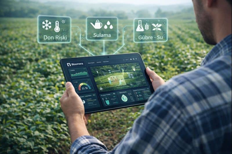 Dijital tarım platformu ekranı